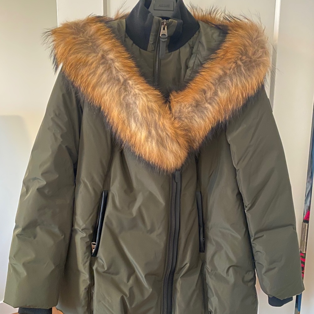Mackage ADALI down coat with natural fur Signature Mackage Collar